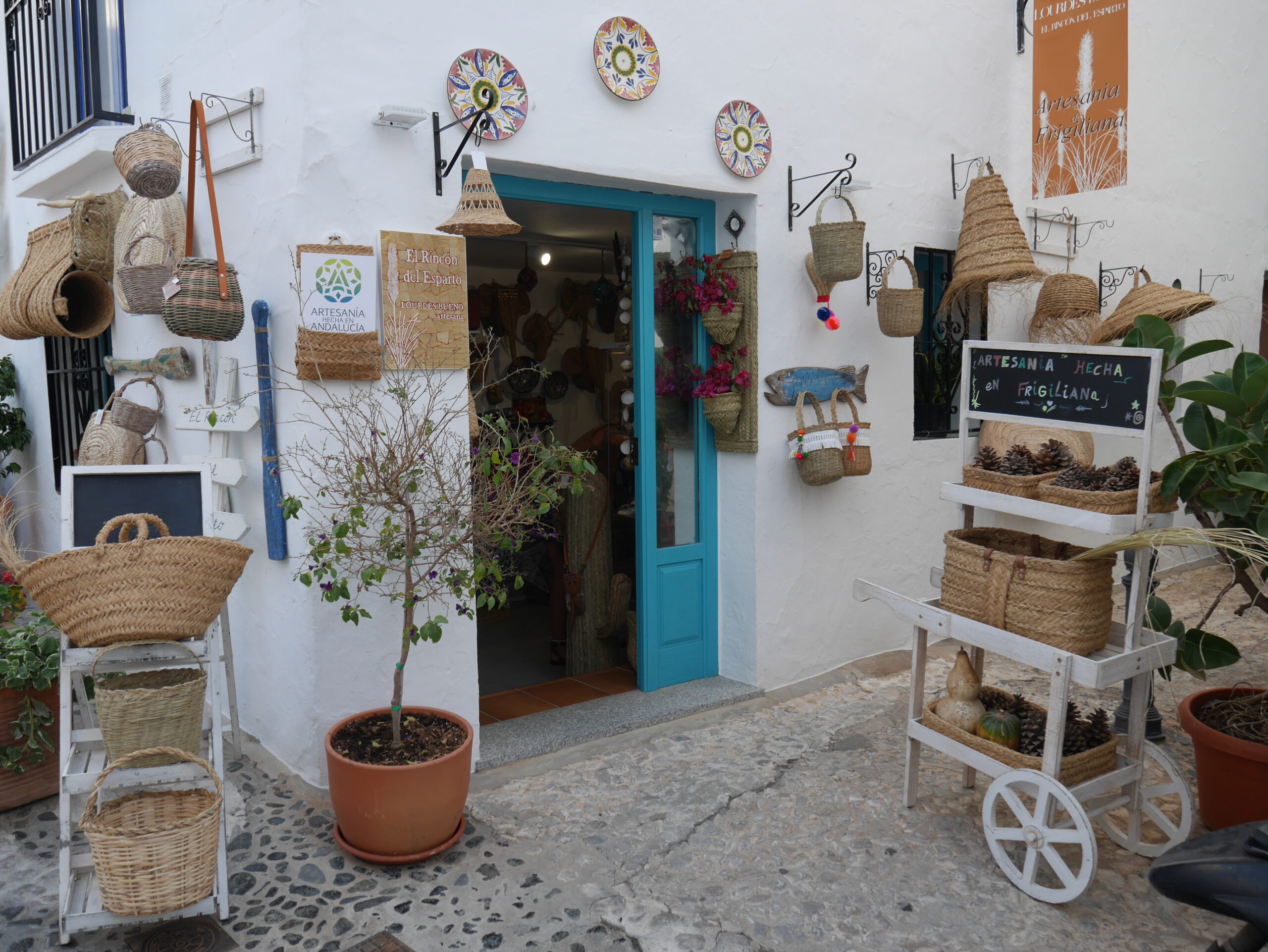 Das Geschäft von Lourdes Bueno in Frigiliana.